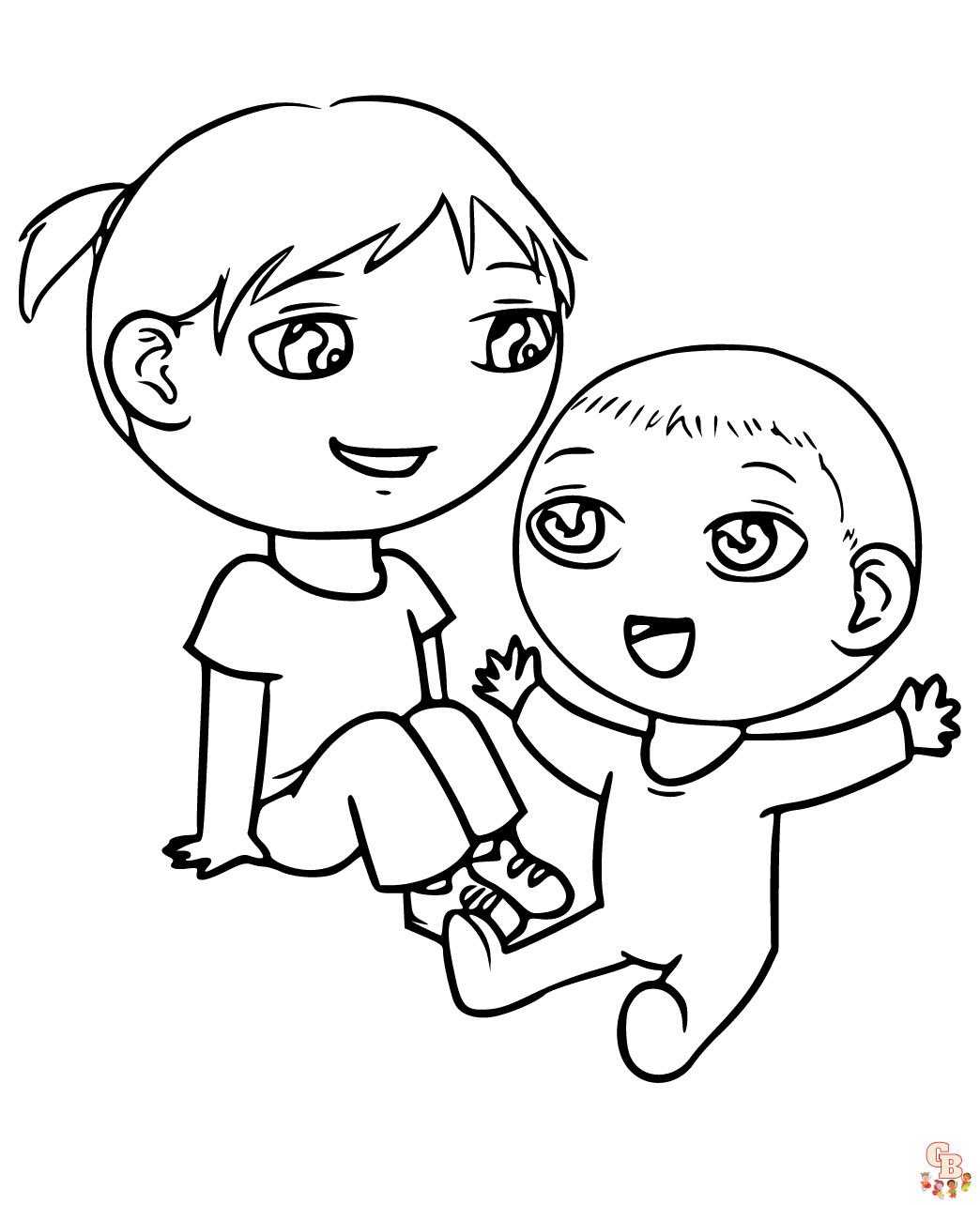 Printable sister coloring pages free for kids and adults