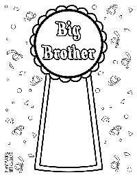 Big sister coloring page