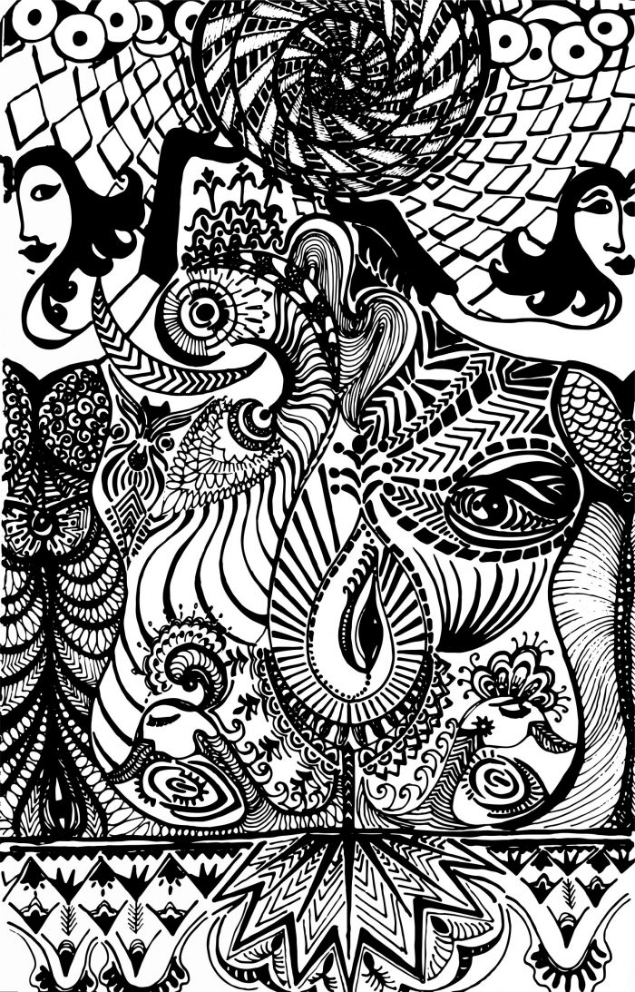 We are soul sisters symbol of sisterhood through coloring pages