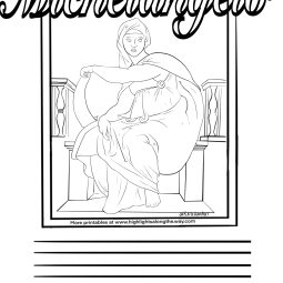 Art history coloring pages