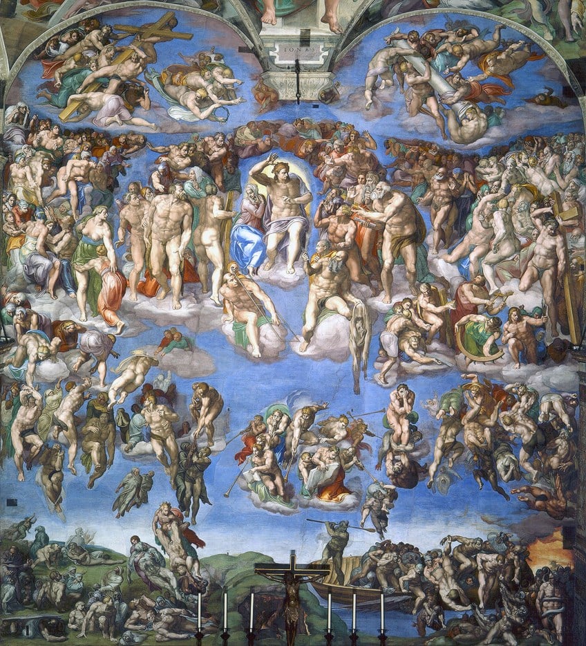 The last judgement michelangelo