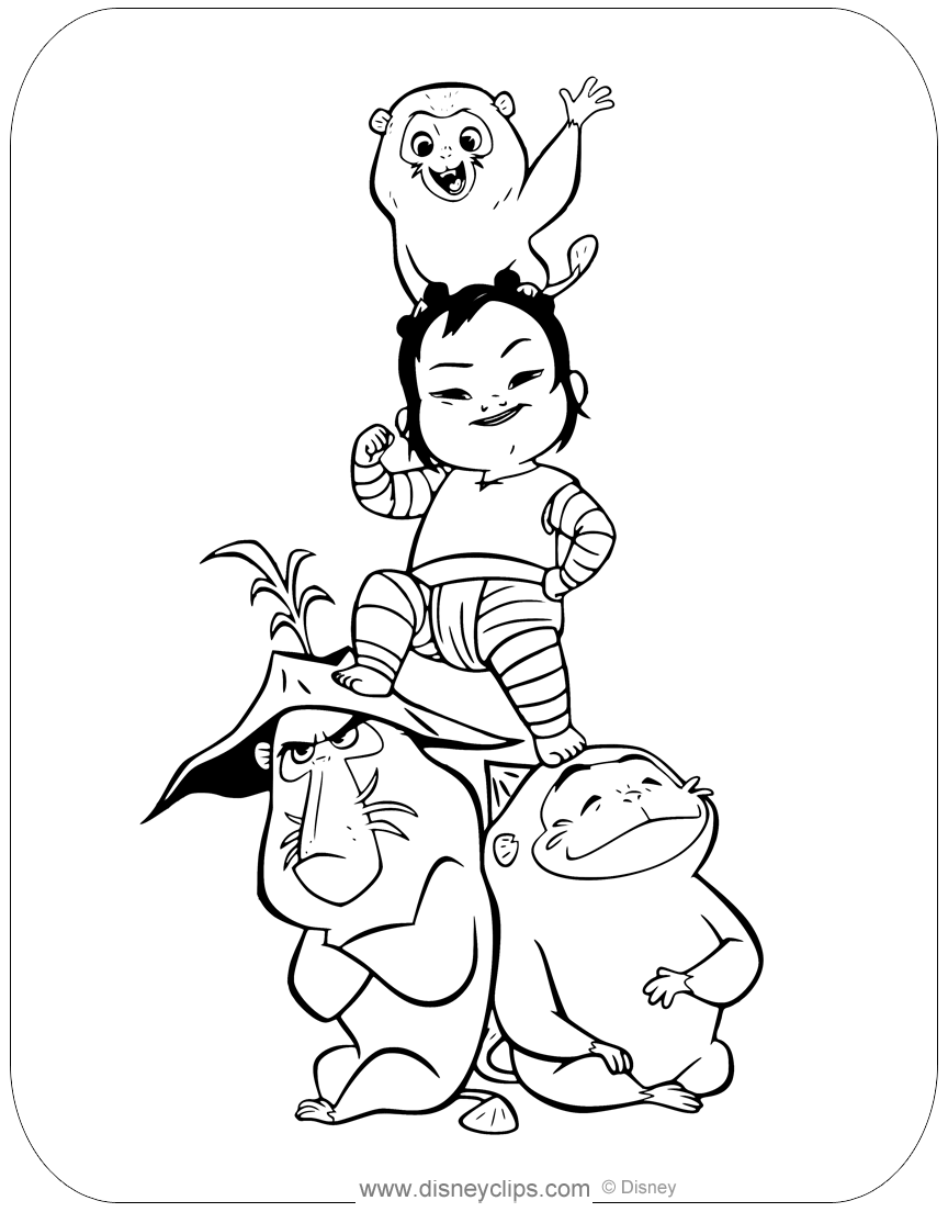 Raya and the last dragon coloring pages printable pdf