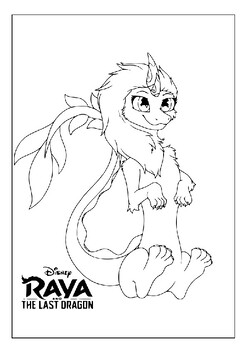 Nurture creativity with printable raya and the last dragon art coloring pages