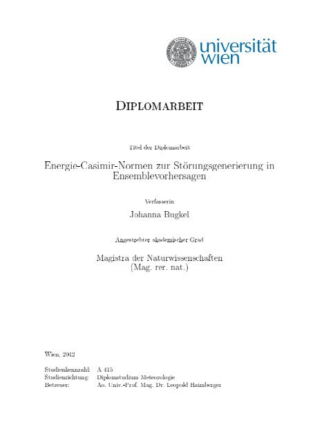 Diplomarbeit