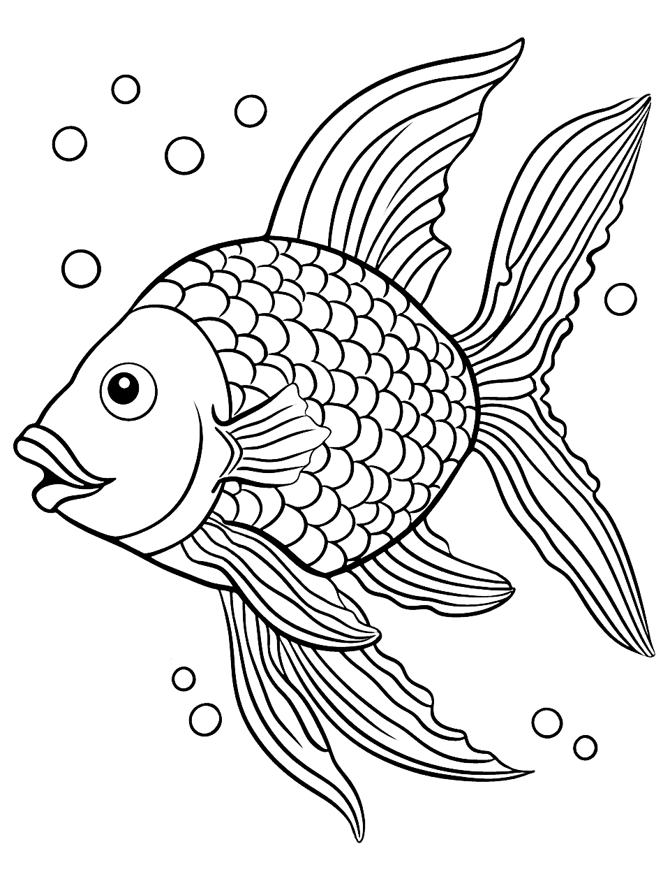 Fish coloring pages free printable sheets