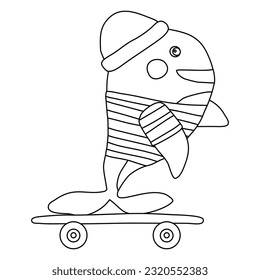 Skateboard coloring book images stock photos d objects vectors