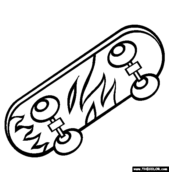 Skateboard coloring page free skateboard online coloring coloring pages skateboard design skateboard