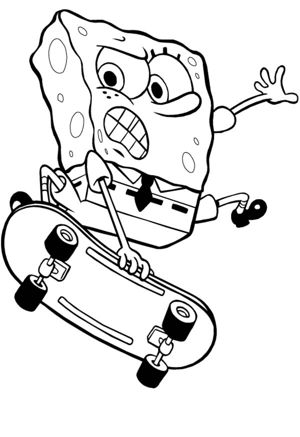 Skateboarding coloring pages