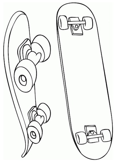 Free skateboarding coloring pages for skaters of all ages