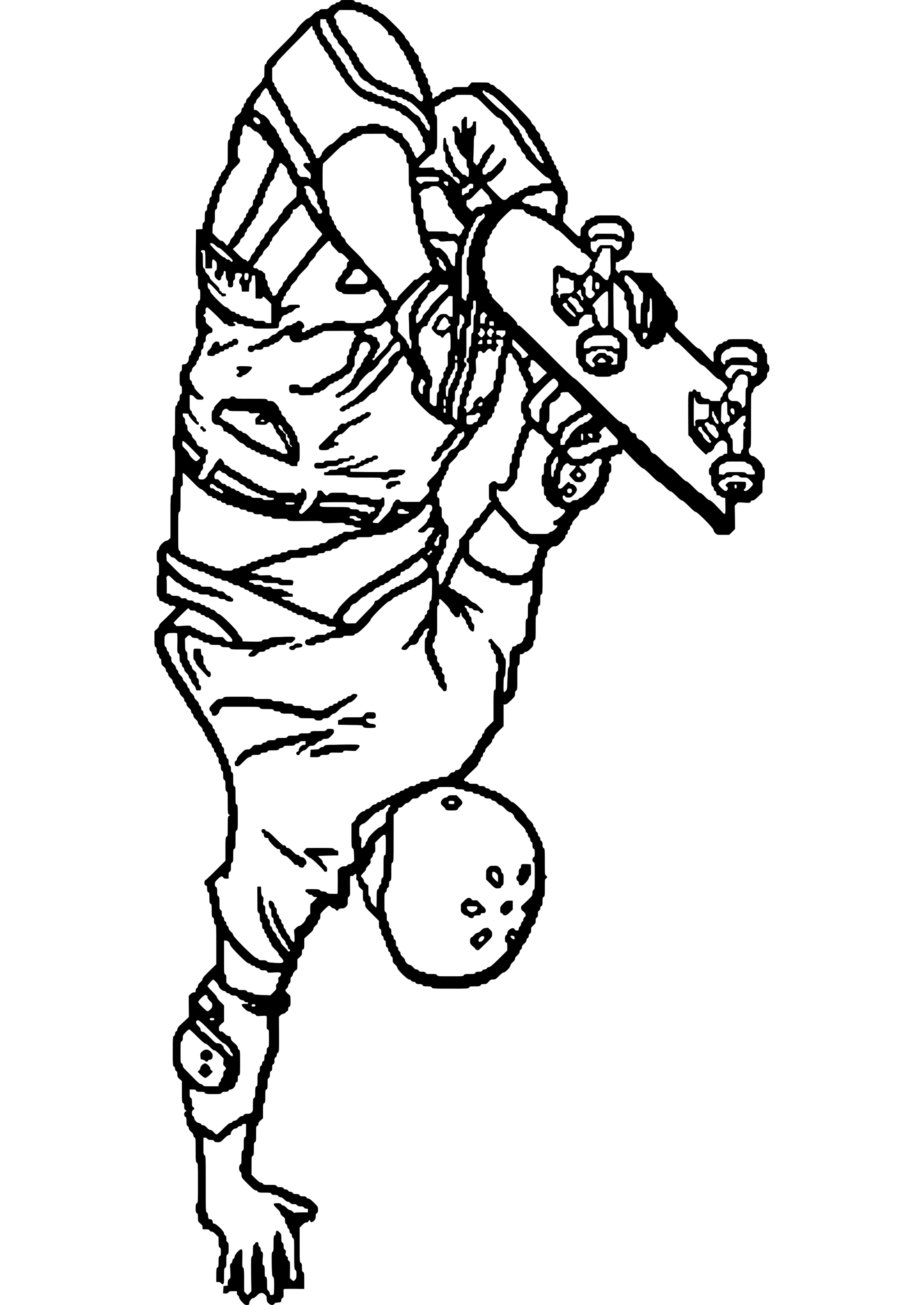 Skateboard transportation â free printable coloring pages