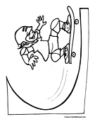 Skateboard coloring pages skateboarding coloring pages