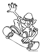 Skateboard coloring pages skateboarding coloring pages