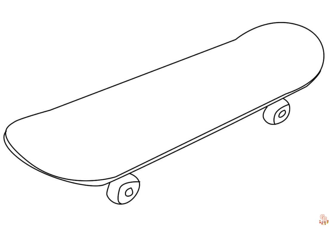 Free printable skateboard coloring pages for kids