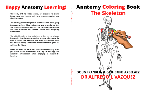 Anatomy coloring book the skeleton