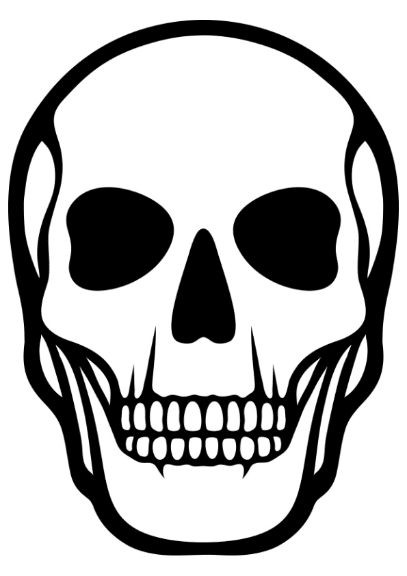 Skeleton coloring pages printable for free download