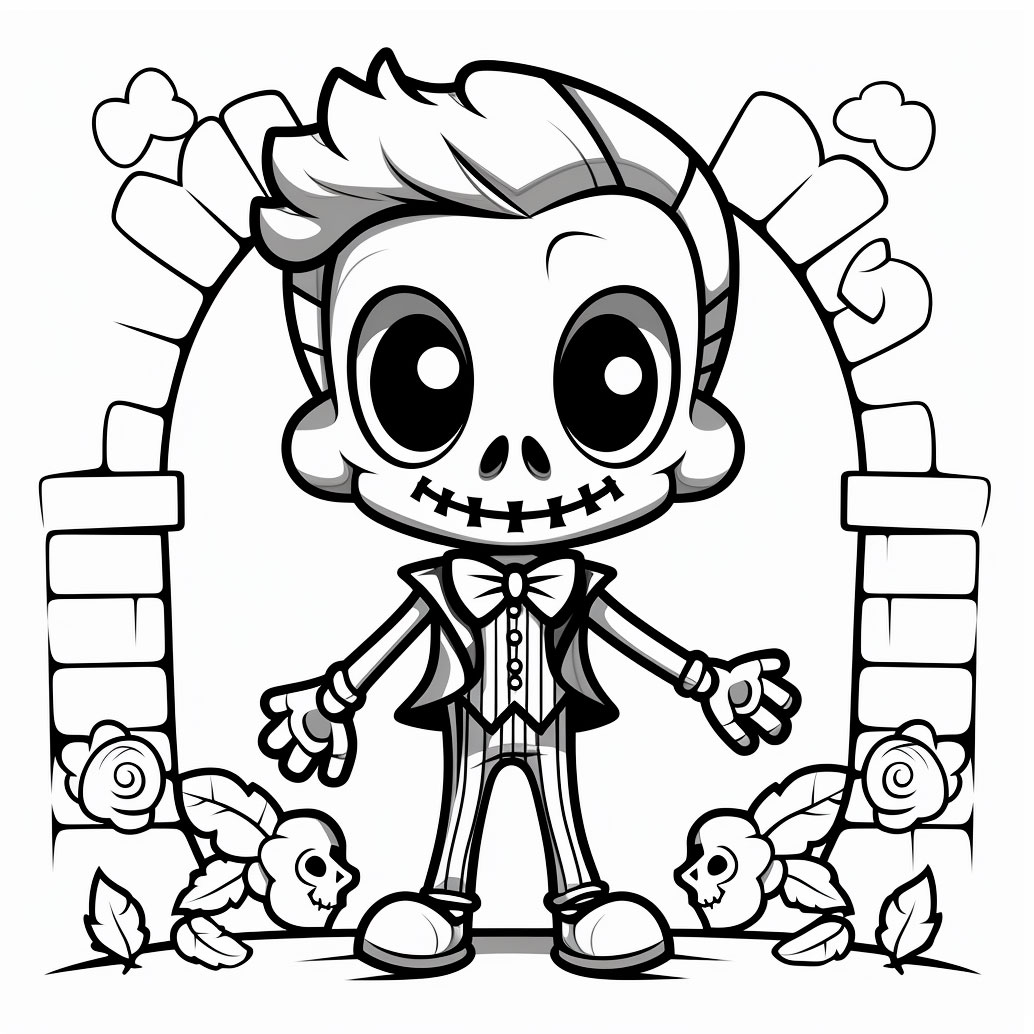 Skeleton skeleton coloring pages years old coloring pages