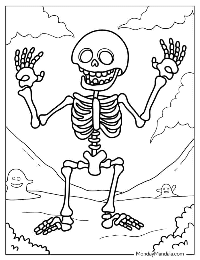 Halloween coloring pages free pdf printables