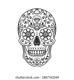 Mexican skull drawing images stock photos d objects vectors