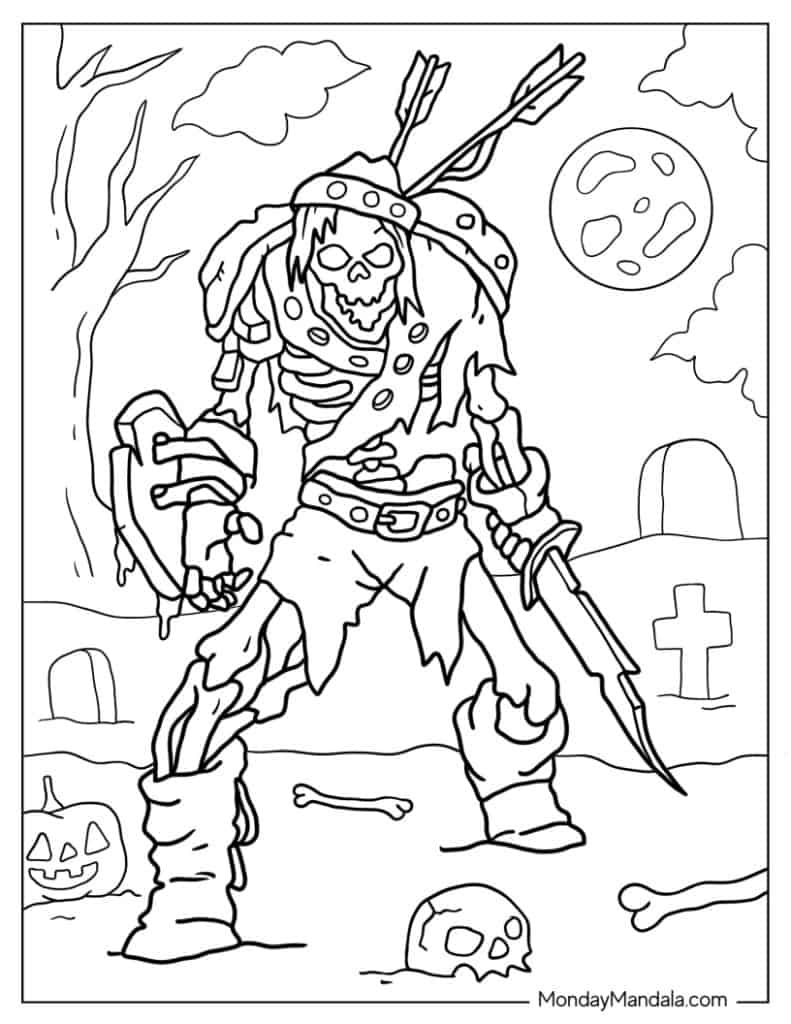 Halloween coloring pages free pdf printables