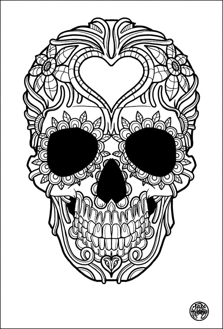 Halloween paper toys printable skull coloring pages free adult coloring pages printable adult coloring