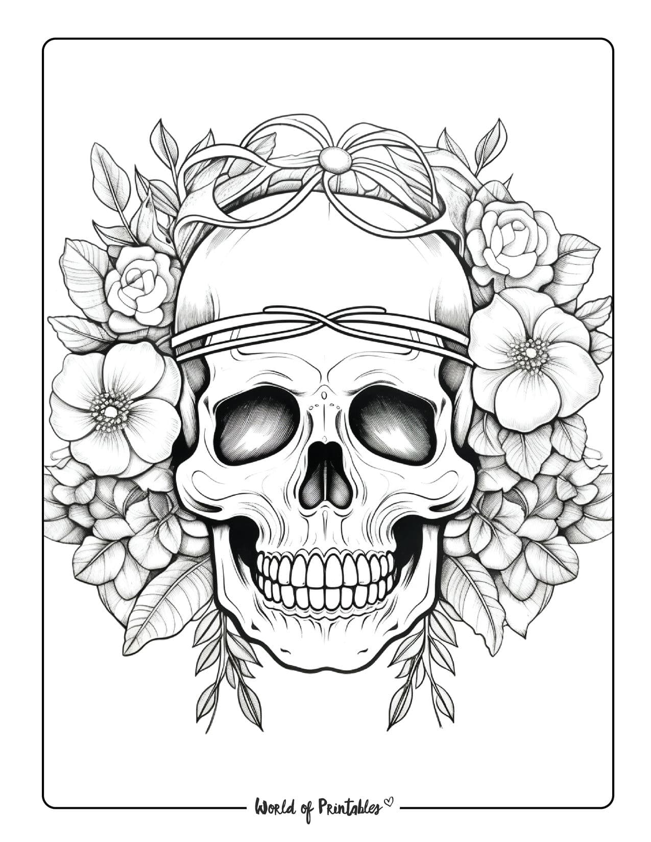 Skull coloring pages