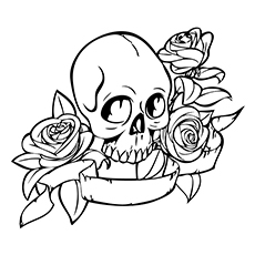 Top skull coloring pages for your little one