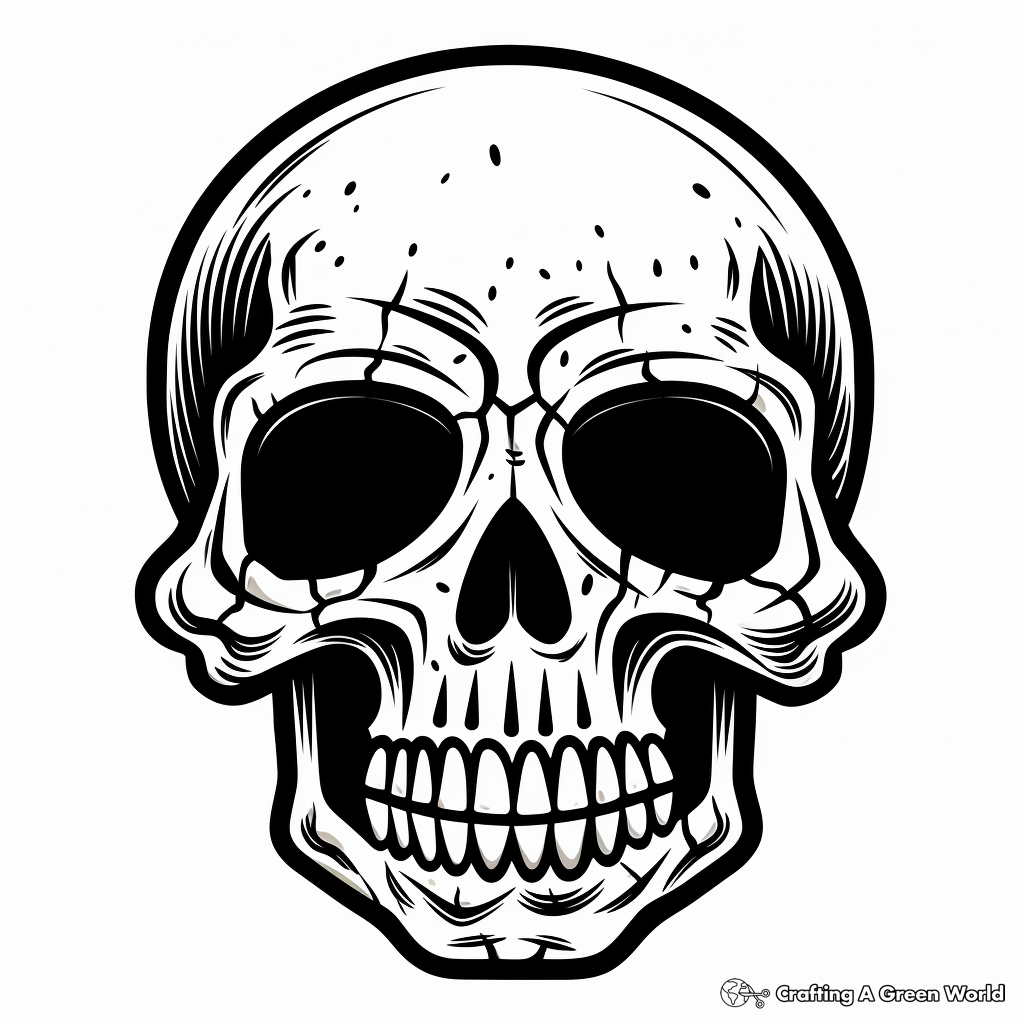 Skull coloring pages