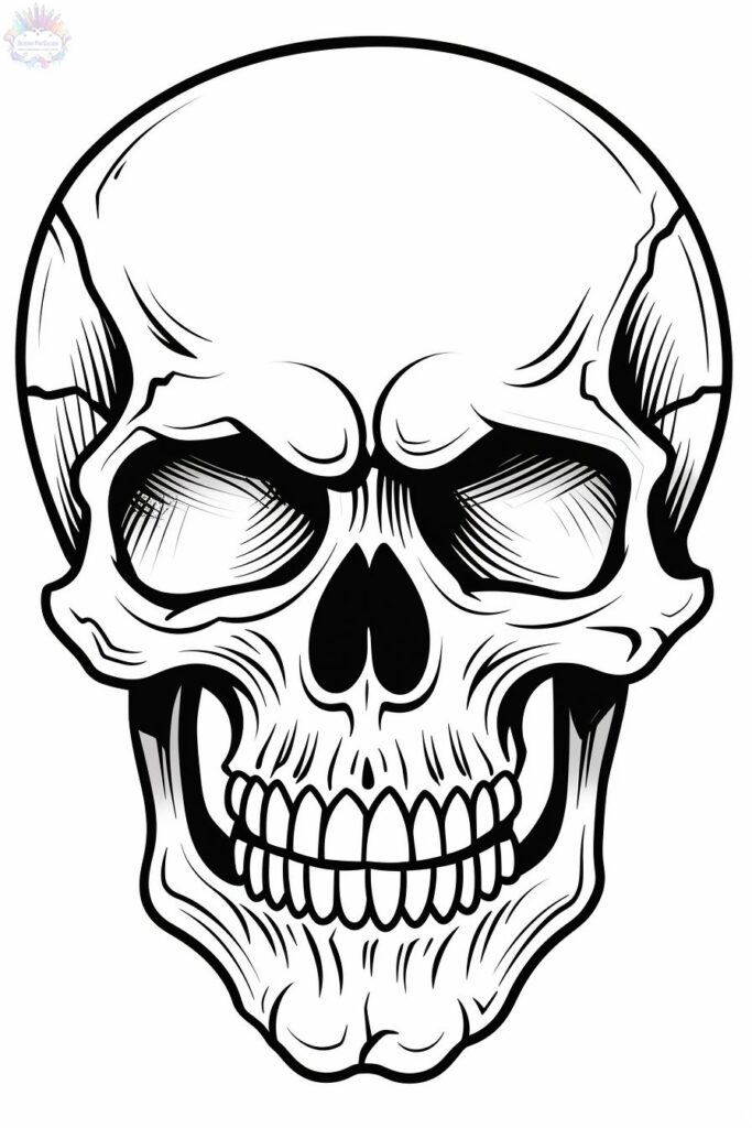 Skull coloring pages