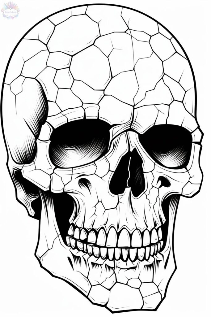 Skull coloring pages