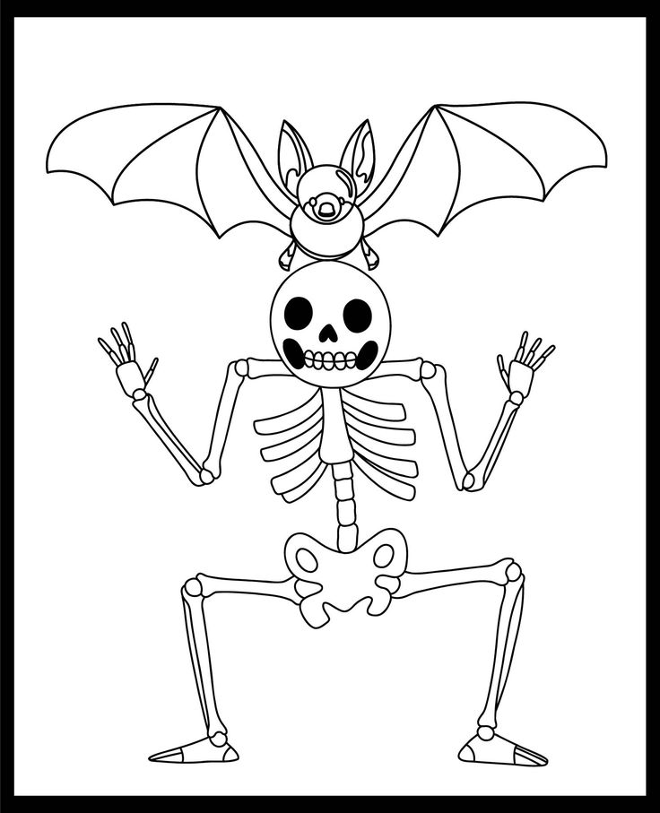 Best halloween skeleton coloring pages printables pdf for free at printablee halloween coloring pages printable coloring pages halloween coloring pages