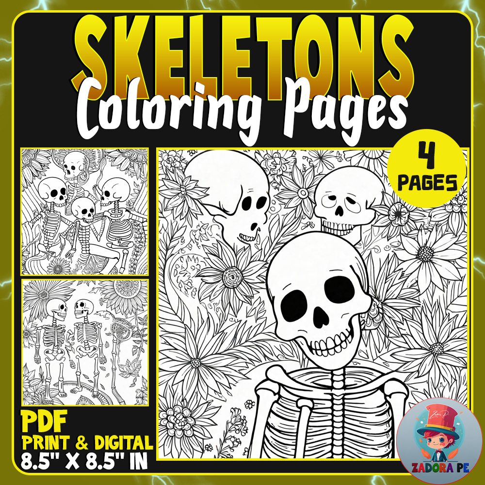 Halloween skeleton mandala coloring pages worksheets skull coloring sheets made by teachers