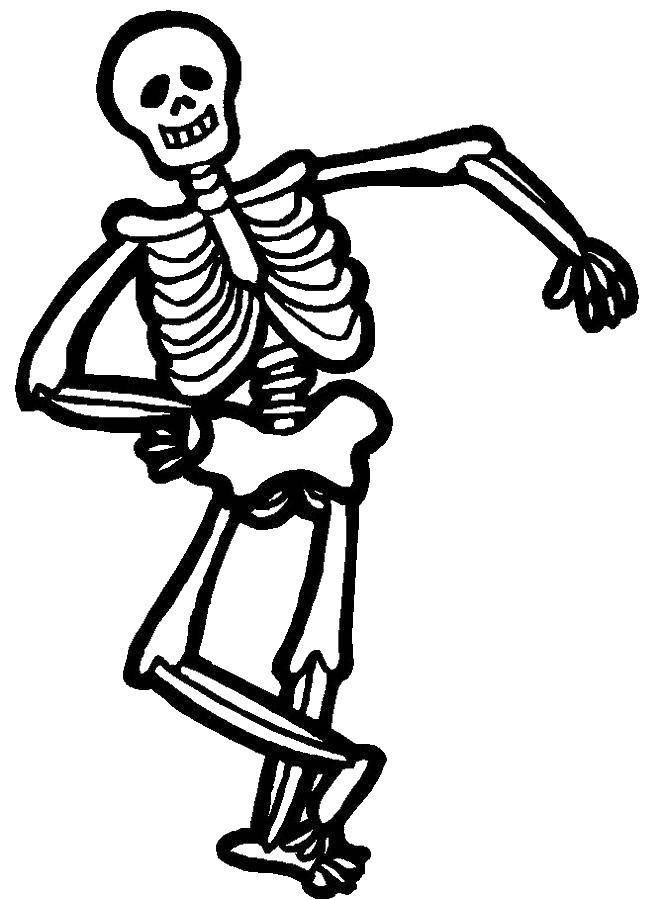 Online coloring pages coloring page skeleton skeletons download print coloring page