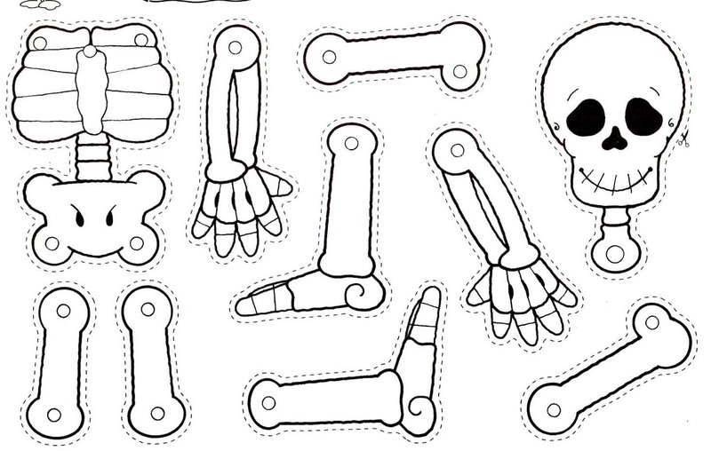 Free printable skeleton coloring pages for kids