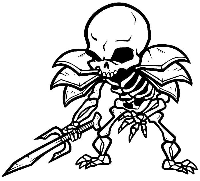 Skeleton coloring pages