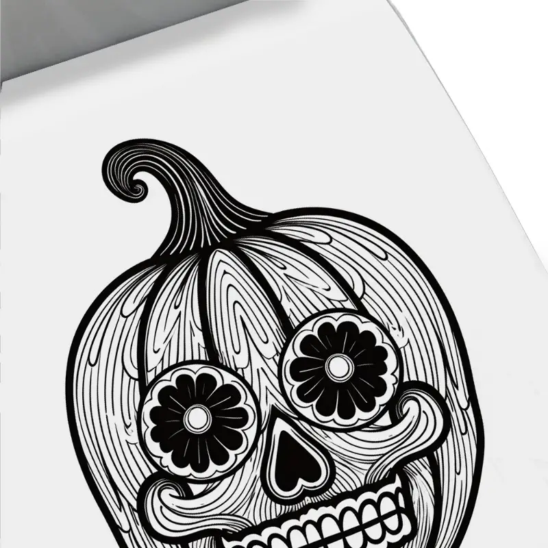 Original upgraded paper thickened with pages glued on top adult halloween coloring book