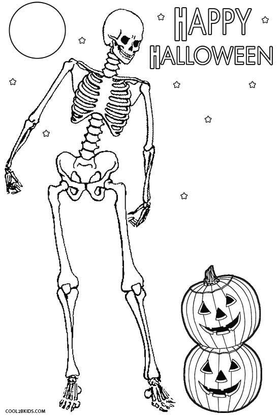 Printable skeleton coloring pages for kids coolbkids halloween coloring halloween coloring pictures halloween coloring pages