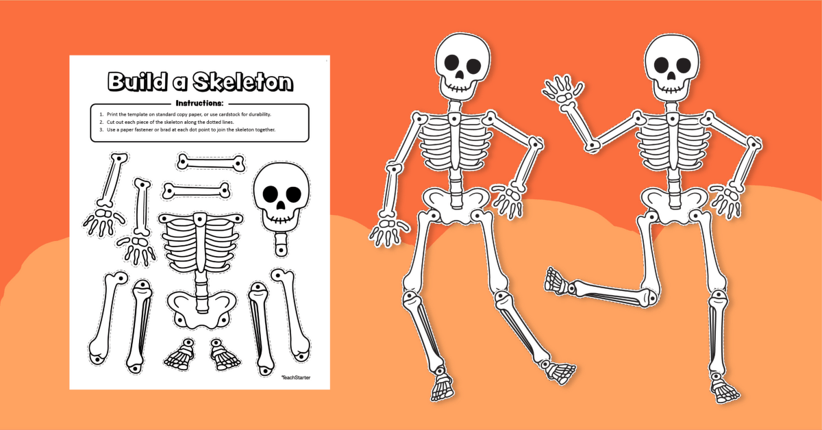 Printable skeleton