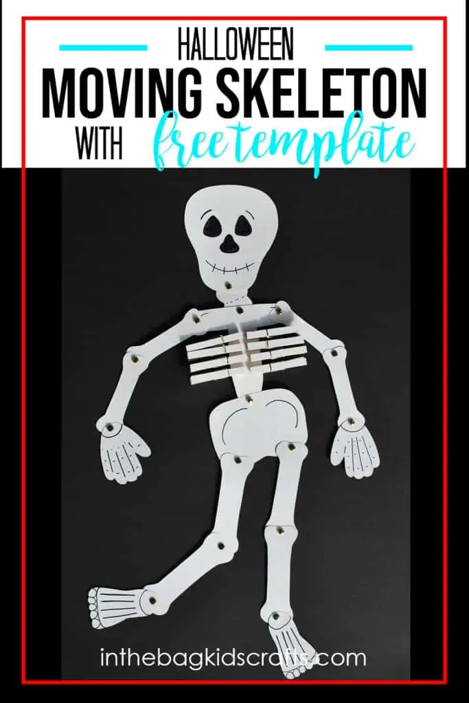 Easy skeleton craft with free template â in the bag kids crafts