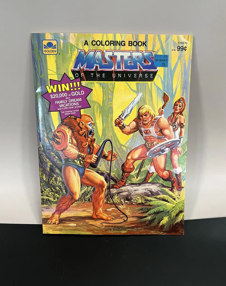 Masters of the universe golden coloring book he