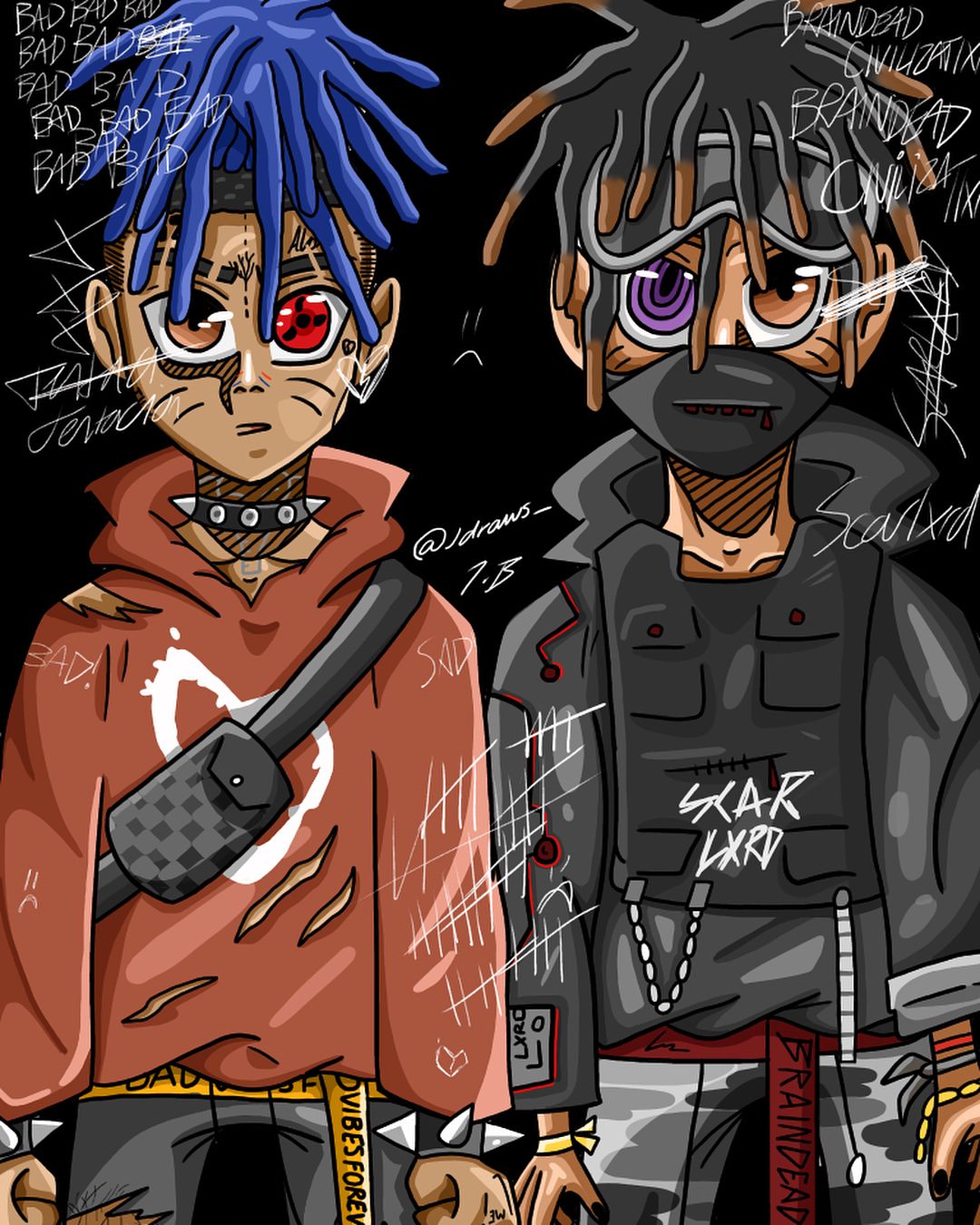 Ski mask and xxxtentacion anime wallpapers