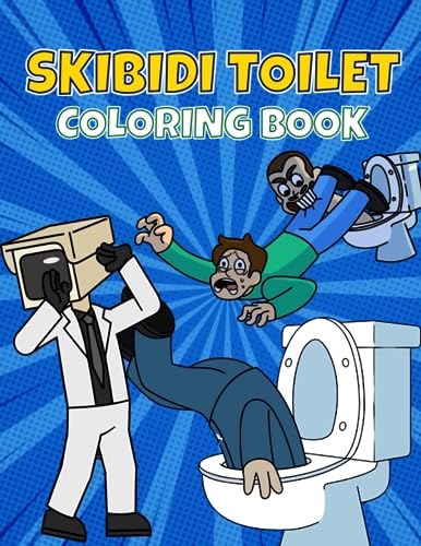 Skibidi toilet coloring book a jumbo coloring for kids all ages girls and adults high quality coloring pages for stress relief and unwind by monica elledge