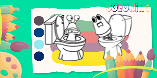 Download skibidi toilet coloring book on pc emulator