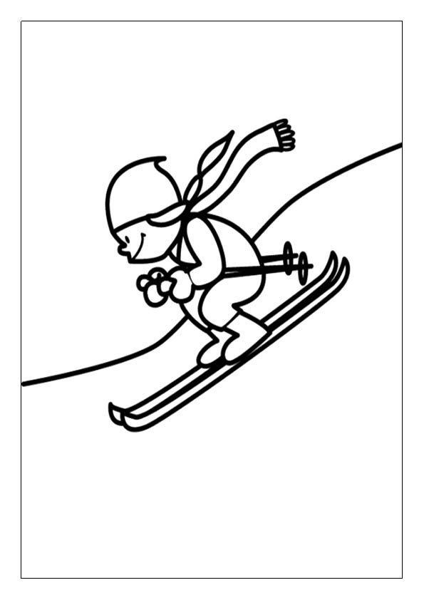 Ski coloring pages printable coloring sheets