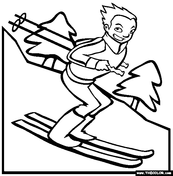 Winter online coloring pages