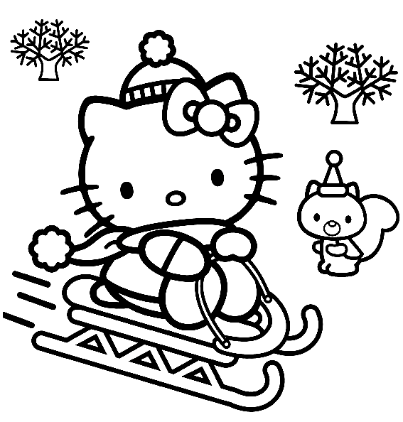 Winter sports coloring pages printable for free download