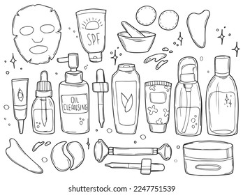 Skin care doodles images stock photos d objects vectors