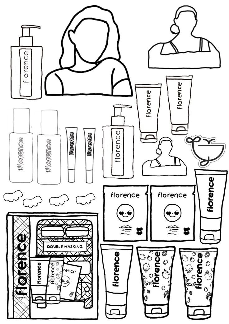 Skincare coloring pages printable for free download