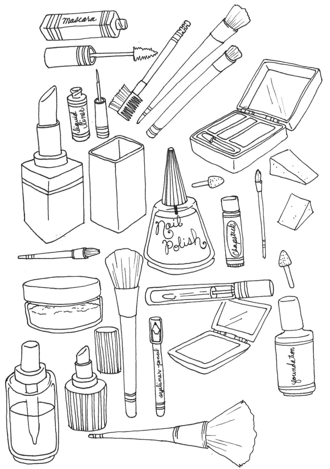 Skincare coloring pages printable for free download