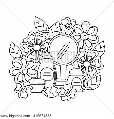 Coloring book beauty vector photo free trial bigstock