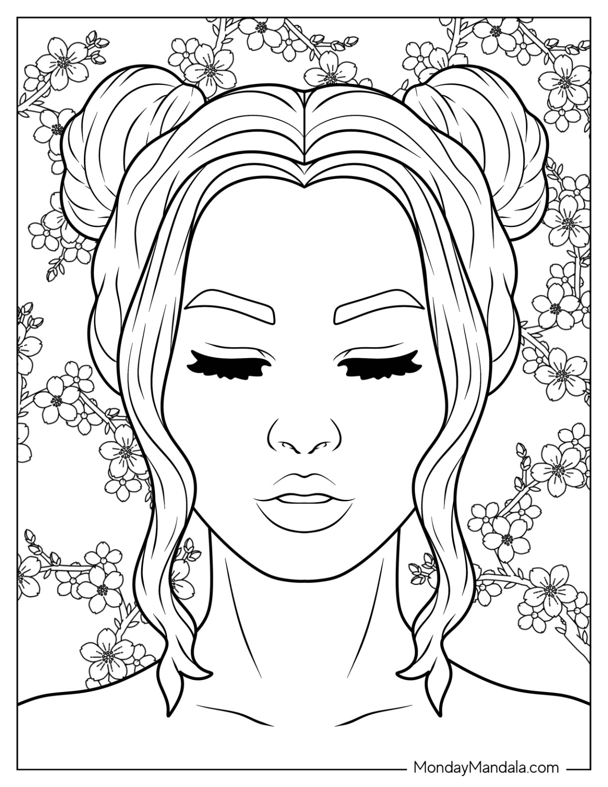 Makeup coloring pages free pdf printables